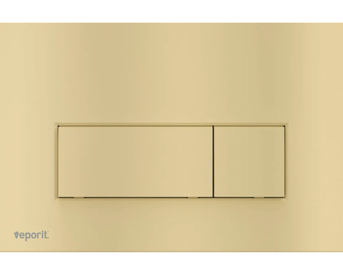 Ovládací tlačítko veporit SQUARE zlatá matný VP57-G-M Ovládací tlačítko Veporit pro WC