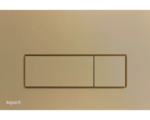 Ovládací tlačítko veporit SQUARE měď matný VP57-C-M Ovládací tlačítko pro WC splachování