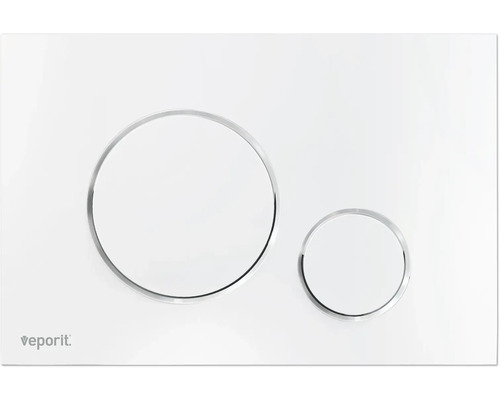 Ovládací tlačítko veporit ROUND chrom lesk VP671 Vaporit ovládací tlačítko pro splachování toalety se dvěma tlačítky
