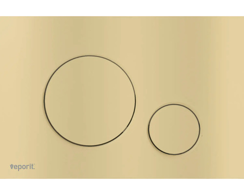Ovládací tlačítko veporit ROUND zlatá matný VP67-G-M Ovládací tlačítko se dvěma tlačítky