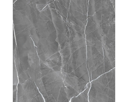 Šedá dlaždice s mramorovým vzhledem a bílými žilkami