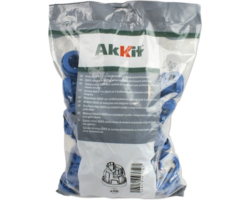 Šroubovací klipy Akkit Quick v balení po 50 kusech pro nivelační systémy