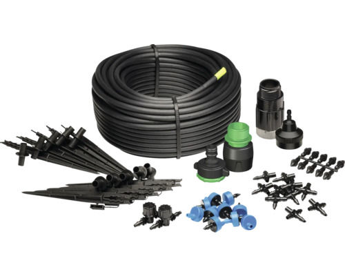 Zahradní hadice se zavlažovacím systémem a příslušenstvím