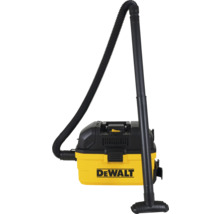 Průmyslový vysavač s logem DeWalt na mokré a suché vysávání, s hadicí a hubicí