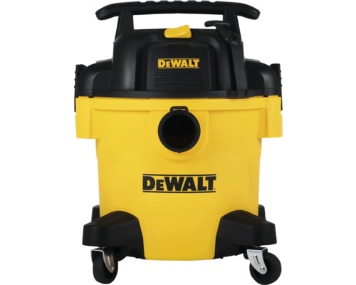 Logo DeWalt na mokro-suchém vysavači