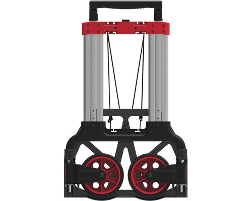 Rudl s rukojetí, hliníkovým rámem a kolečky