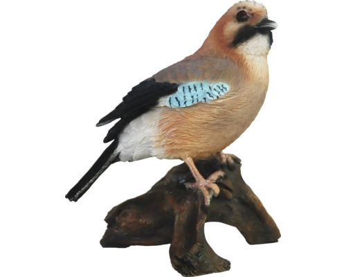 Dekorativní sojka obecná na větvi pro zahradu