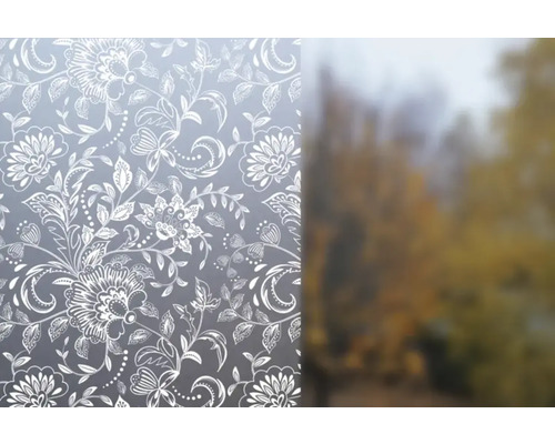Statická okenní fólie Vitrostatic Land 45x150cm Dekorační fólie s květinovým vzorem pro dekoraci oken
