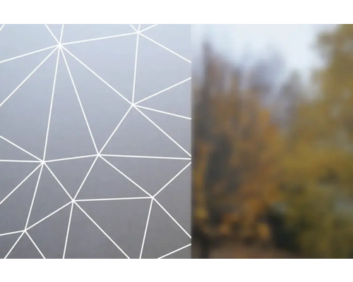 Statická okenní fólie Vitrostatic Polygon 45x150cm Tapeta s geometrickým vzorem