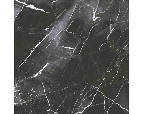Dlažba Obklad imitace mramoru LUCCA Nero mat 60x60 cm Vzor dlaždic se vzhledem mramoru