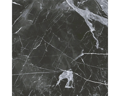 Dlažba Obklad imitace mramoru LUCCA Nero mat 120x120 cm Vzor dlaždic vzhledu mramoru s žilkováním