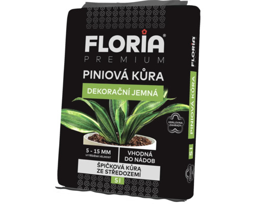 Floria Premium borová kůra, dekorativní a jemná, 5 až 15 milimetrů, vhodná do nádob