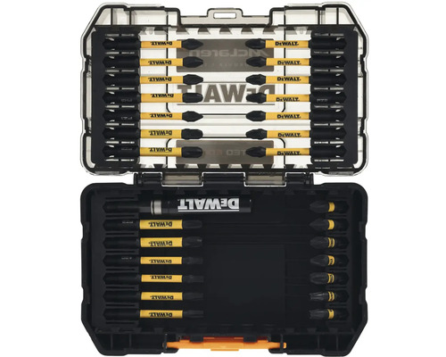 Sada šroubovacích bitů Dewalt v otevřeném kufříku