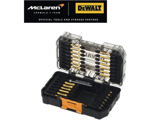 Sada bitů DeWalt v otevřeném kufříku