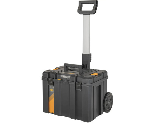 Box na nářadí s kolečky a teleskopickou rukojetí
