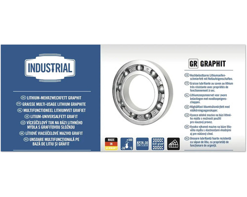 Víceúčelové průmyslové mazivo na bázi lithia s grafitem
