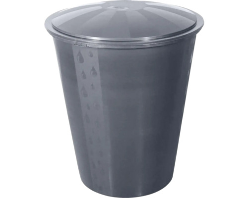 Sud na vodu 300 l vč. víka a výpustného ventilu Šedý koš na prádlo s víkem