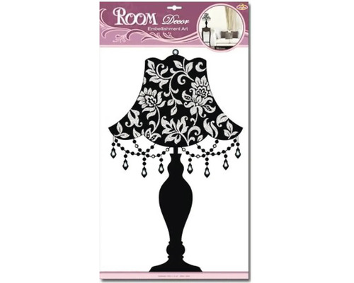 Umělecká dekorace pokoje s motivem lampy