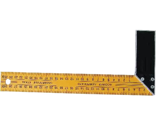 Ocelový úhelník s měřicí stupnicí