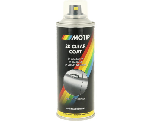 Čirý lak ve spreji 2K vysoký lesk 200 ml