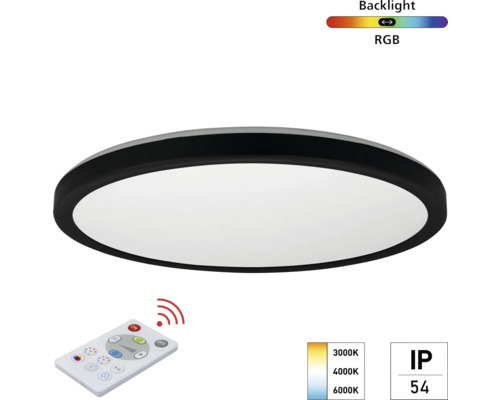 LED stropní svítidlo s dálkovým ovládáním a stupněm krytí IP54