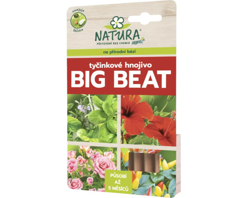 Balení tyčinkového hnojiva Natura Big Beat