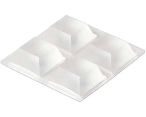 Čtvercový kluzák na nábytek se čtyřmi výstupky