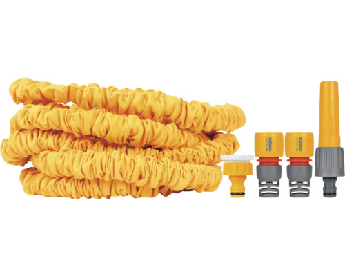 Roztažitelná zahradní hadice s přípojkami