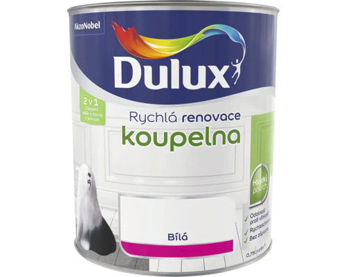 Barva Dulux Rychlá renovace koupelna bílá 0,75 l