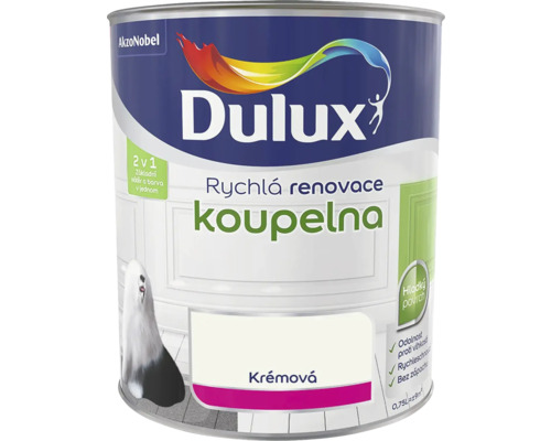 Barva Dulux Rychlá renovace koupelna krémová 0,75 l Barva na renovaci koupelen Dulux v plechovce