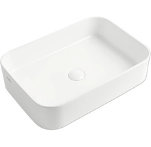 Obdélníkové keramické umyvadlo na desku