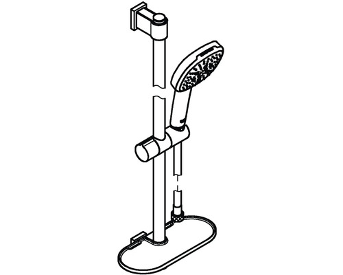 Sprchová tyč s ruční sprchou do sprchy