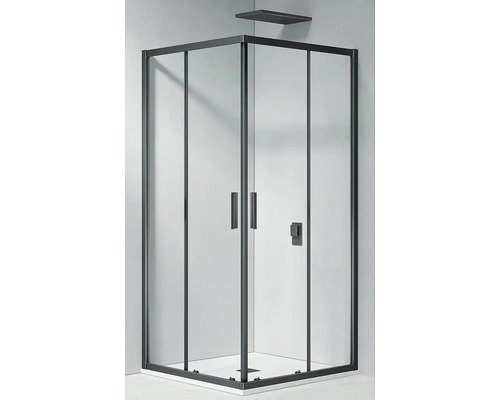 Rohová sprcha s posuvnými dveřmi a rámem