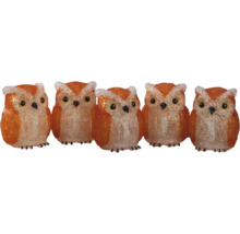 Dekorativní soví figurky z plastu
