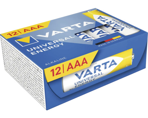 Varta Universal Energy Alkalická baterie AAA, balení 12 kusů