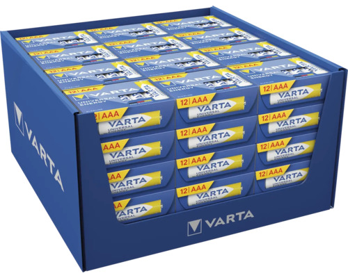 Balení baterií Varta Universal Energy AAA, 12 kusů