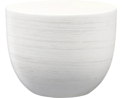 Obal na květináč keramický PURKYNĚ WHITE matný Ø 16 x 13 cm
