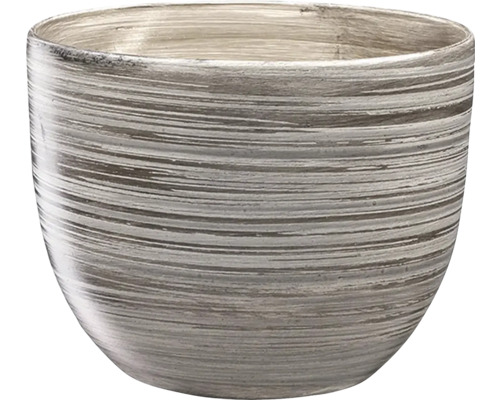 Obal na květináč keramický PURKYNĚ GREY matný Ø 16 x 13 cm