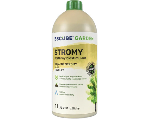 Rostlinný biostimulant ESCUBE GARDEN Stromy 1000 ml Escube Garden rostlinný biostimulant pro stromy, keře a trvalky v jednolitrové láhvi