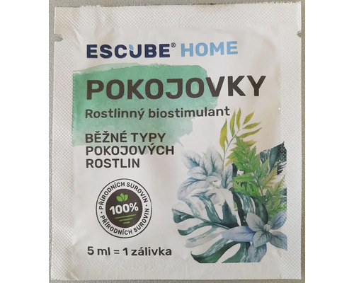 Rostlinný biostimulant ESCUBE HOME Pokojovky 5 ml Escube Home rostlinný biostimulant pro pokojové rostliny, 5 mililitrů