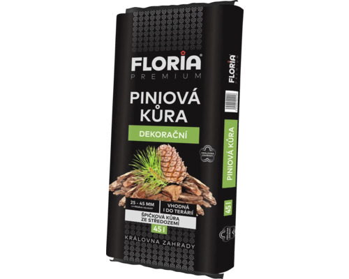 Balení prémiové borové kůry Floria, 45 litrů, vhodné pro dekorativní účely a terária