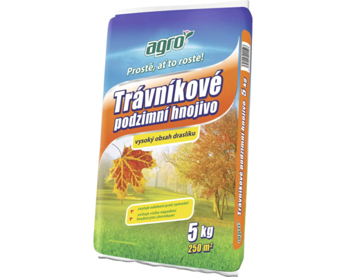 Balení podzimního hnojiva pro trávníky, 5 kilogramů