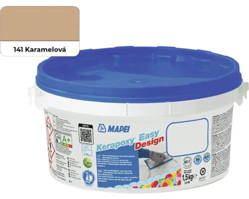 Spárovací malta Mapei Keraproxy Easy Design 141 1,5 kg karamelová Mapei Kerapoxy Easy Design epoxidová malta, odstín 141 karamelová