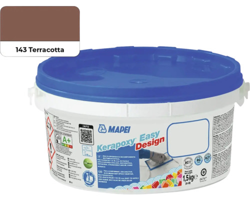 Spárovací malta Mapei Keraproxy Easy Design 143 1,5 kg terakota Mapei Kerapoxy Easy Design epoxidová malta odstín Terakota 143