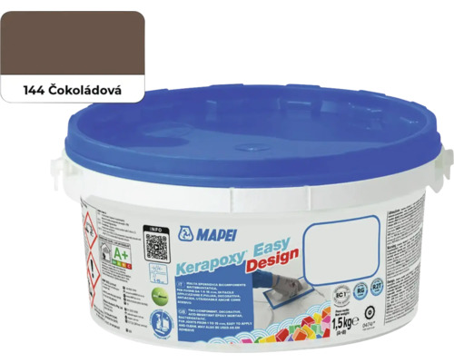 Spárovací malta Mapei Keraproxy Easy Design 144 1,5 kg čokoládová Mapei Kerapoxy Easy Design spárovací hmota barva čokoláda