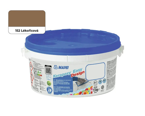 Spárovací malta Mapei Keraproxy Easy Design 152 1,5 kg lékořice Mapei Kerapoxy Easy Design spárovací hmota, odstín 152 lékořice, balení