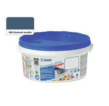 Maltovinový tmel Mapei Kerapoxy Easy Design v kbelíku, ocelově modrá barva