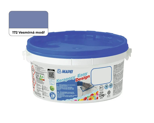 Spárovací malta Mapei Keraproxy Easy Design 172 1,5 kg vesmírná modř Mapei Kerapoxy Easy Design spárovací hmota v kbelíku