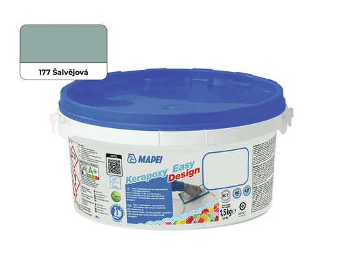 Spárovací malta Mapei Keraproxy Easy Design 177 1,5 kg šalvějová Epoxidová malta Mapei Kerapoxy Easy Design v kbelíku