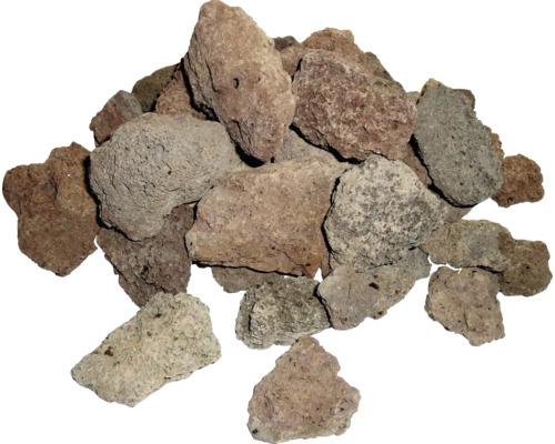 Hromada lávových kamenů pro zahradní a krajinářské úpravy